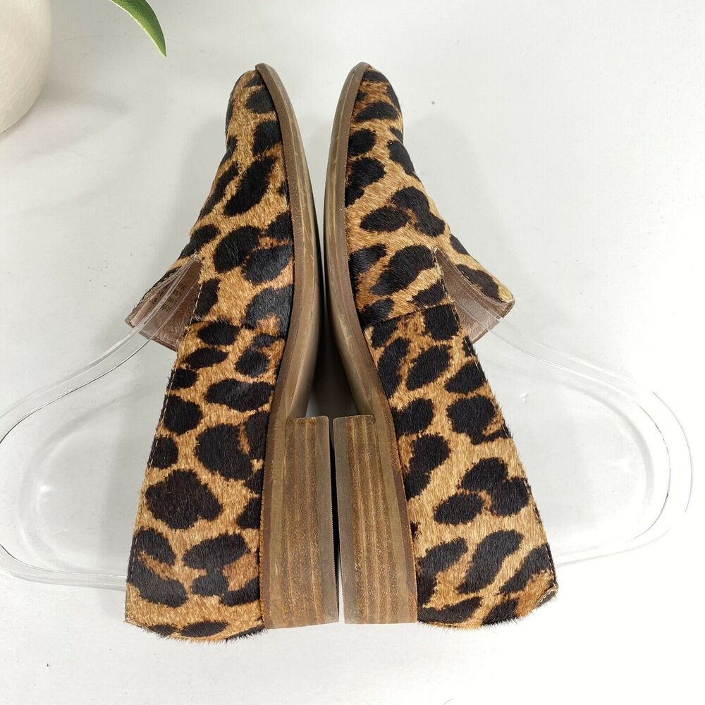 Madewell The Orson Loafer‎ in Leopard Print Calf Hair Slip On Shoes Size 6.5 - Picture 6 of 9